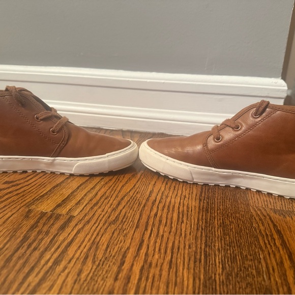 Polo Ralph Lauren brown faux leather boots boys sz 2Y - Picture 5 of 9